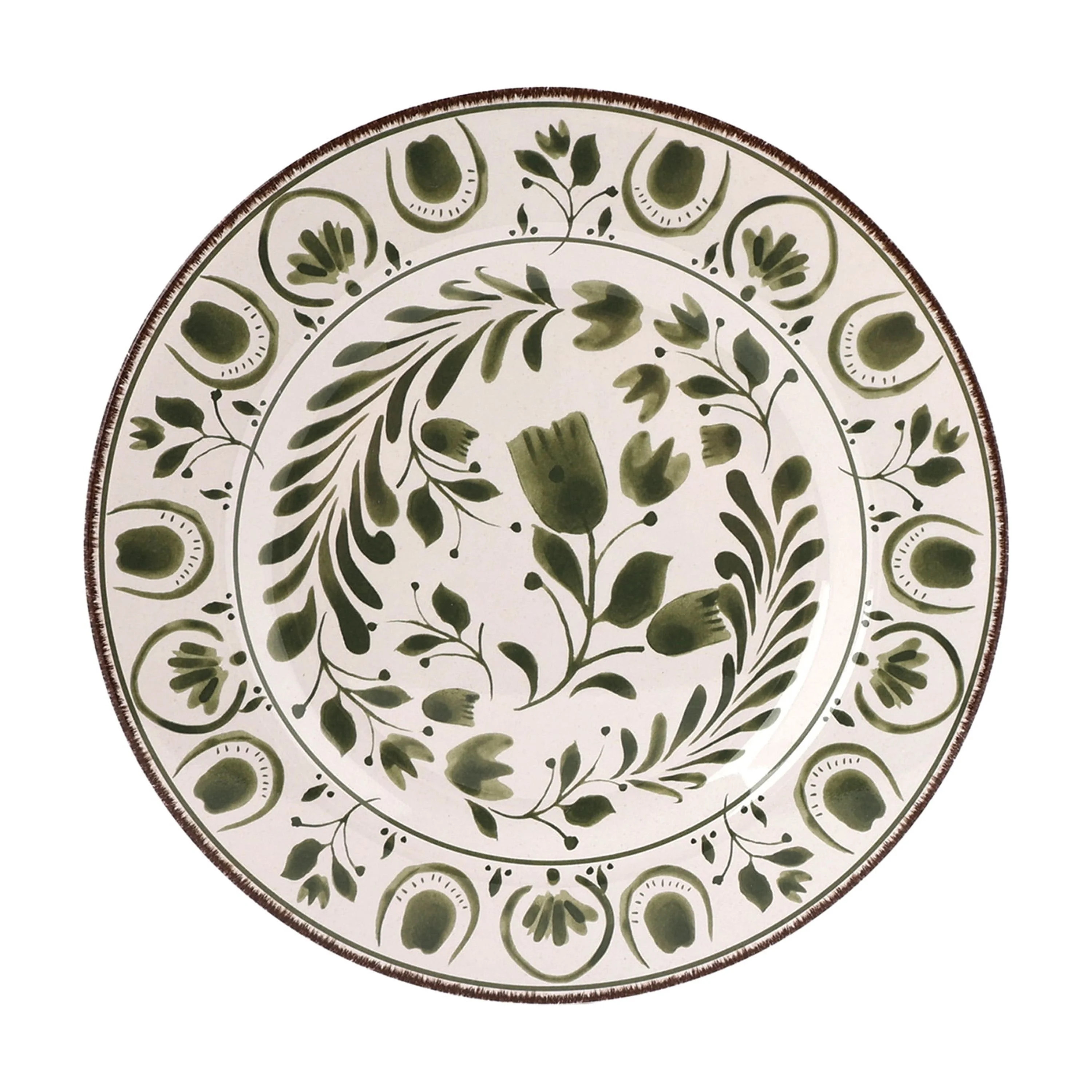 Better Homes & Gardens 11-inch Round Bamboo Melamine Dinner Plate, Green | Walmart (US)