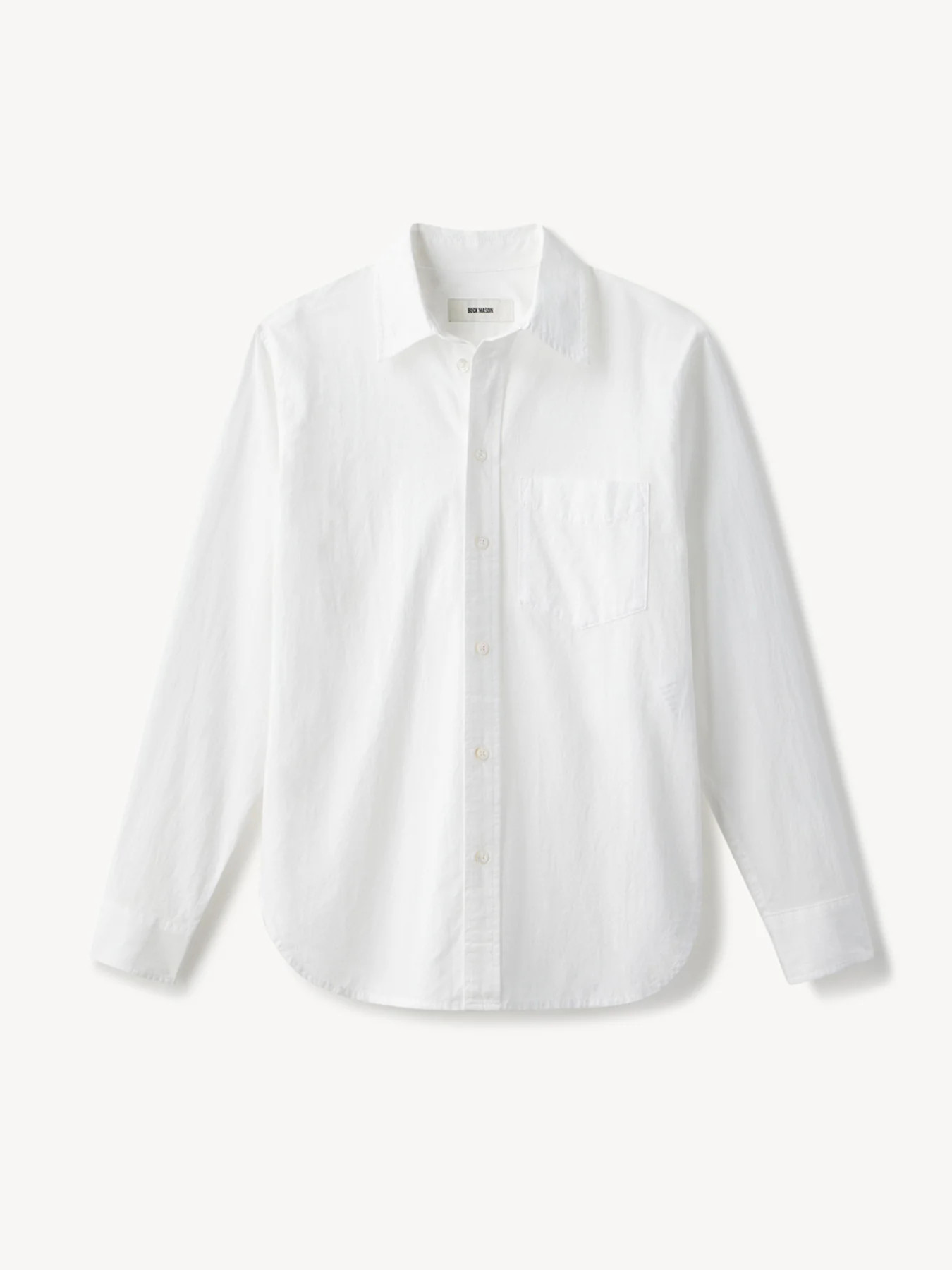 White Mainstay Cotton Shirt - Buck Mason- Modern American Classics | Buck Mason