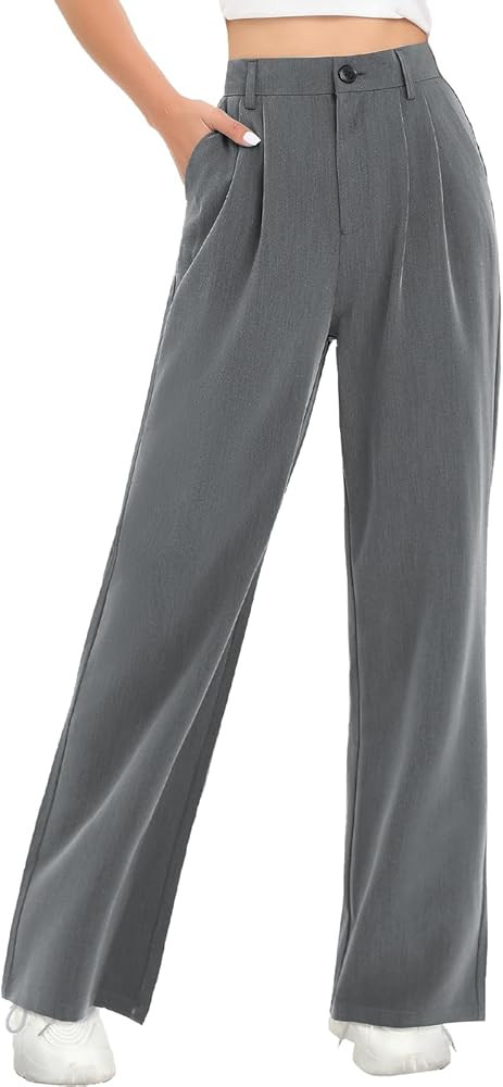 Tapata Women Wide Leg Pants High Waisted Dress Trousers Casual Elastic Pockets Business Work Slac... | Amazon (US)