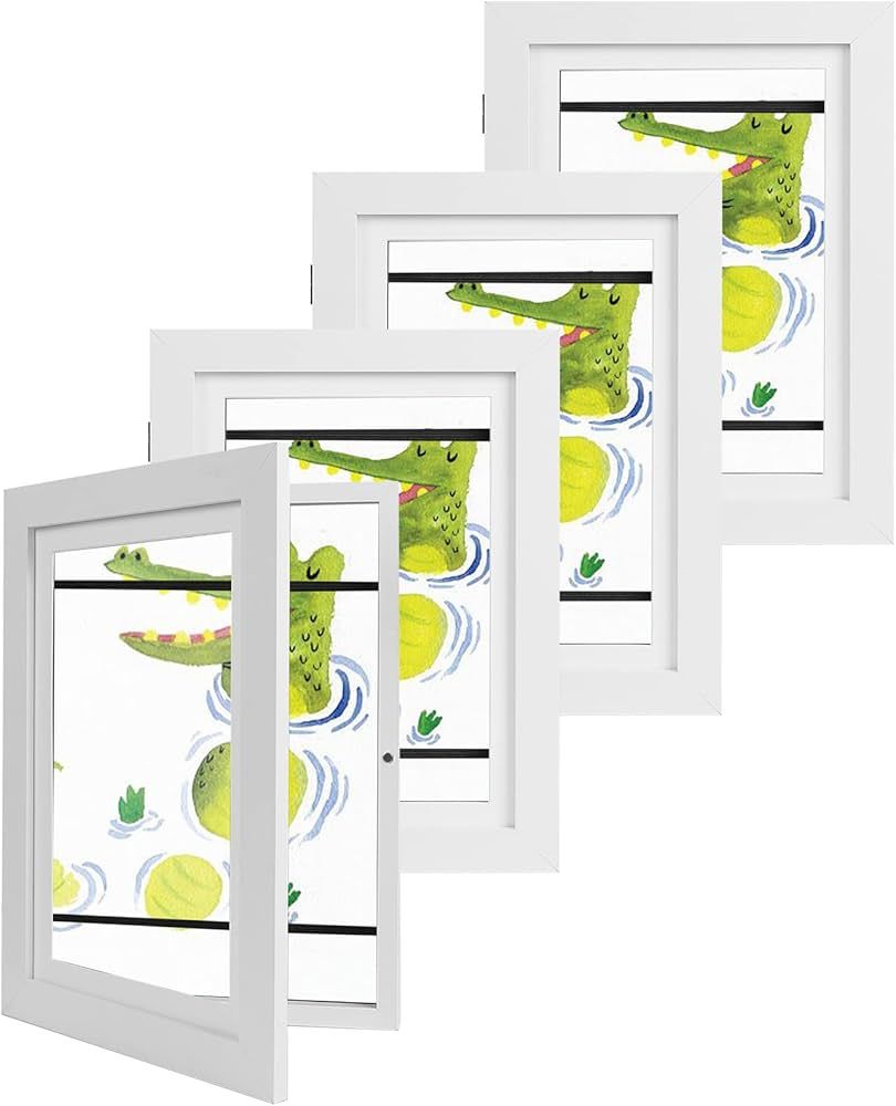 LASPERAL 4Pack Kids Art Picture Frames,Children Art Projects Changeable Storage Frames,Kids Artwo... | Amazon (US)