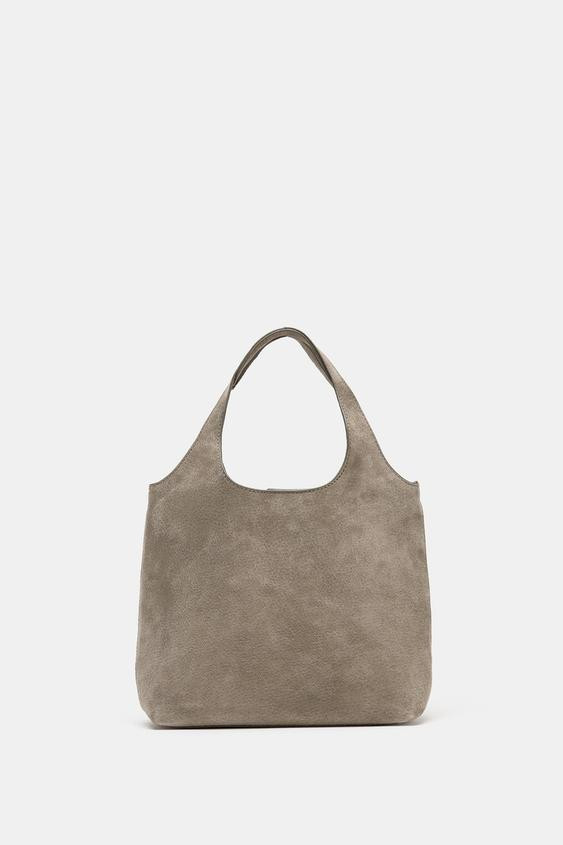 LEATHER MINI SHOPPER BAG | Zara US