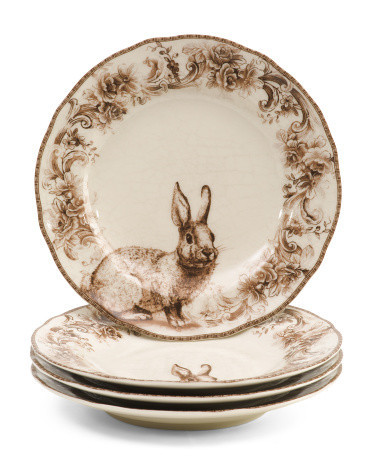 Set Of 4 Porcelain Salad Plates | Marshalls