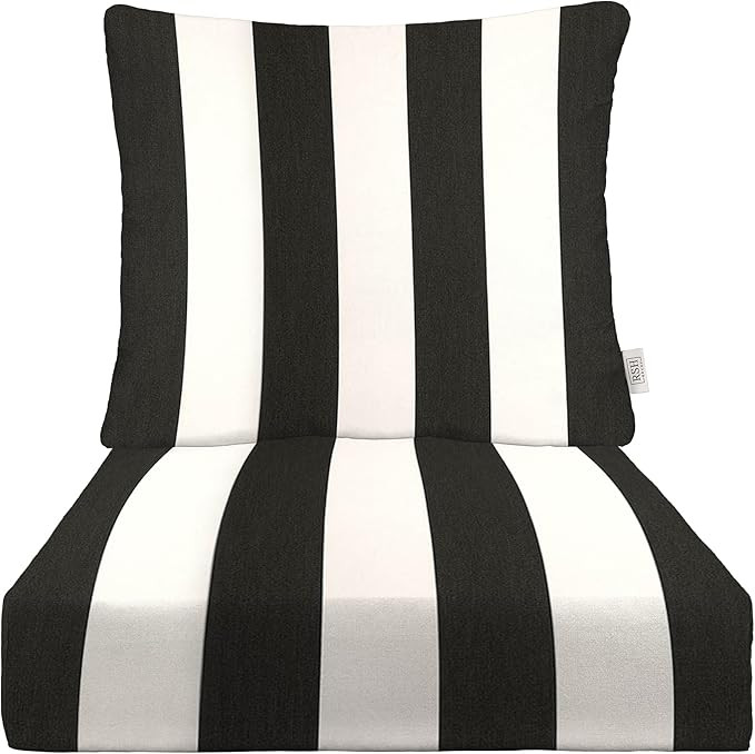 RSH DECOR: Sunbrella Deep Seating Cushion with Pillow Back | 24” x 27” Seat | Water and Fade-... | Amazon (US)