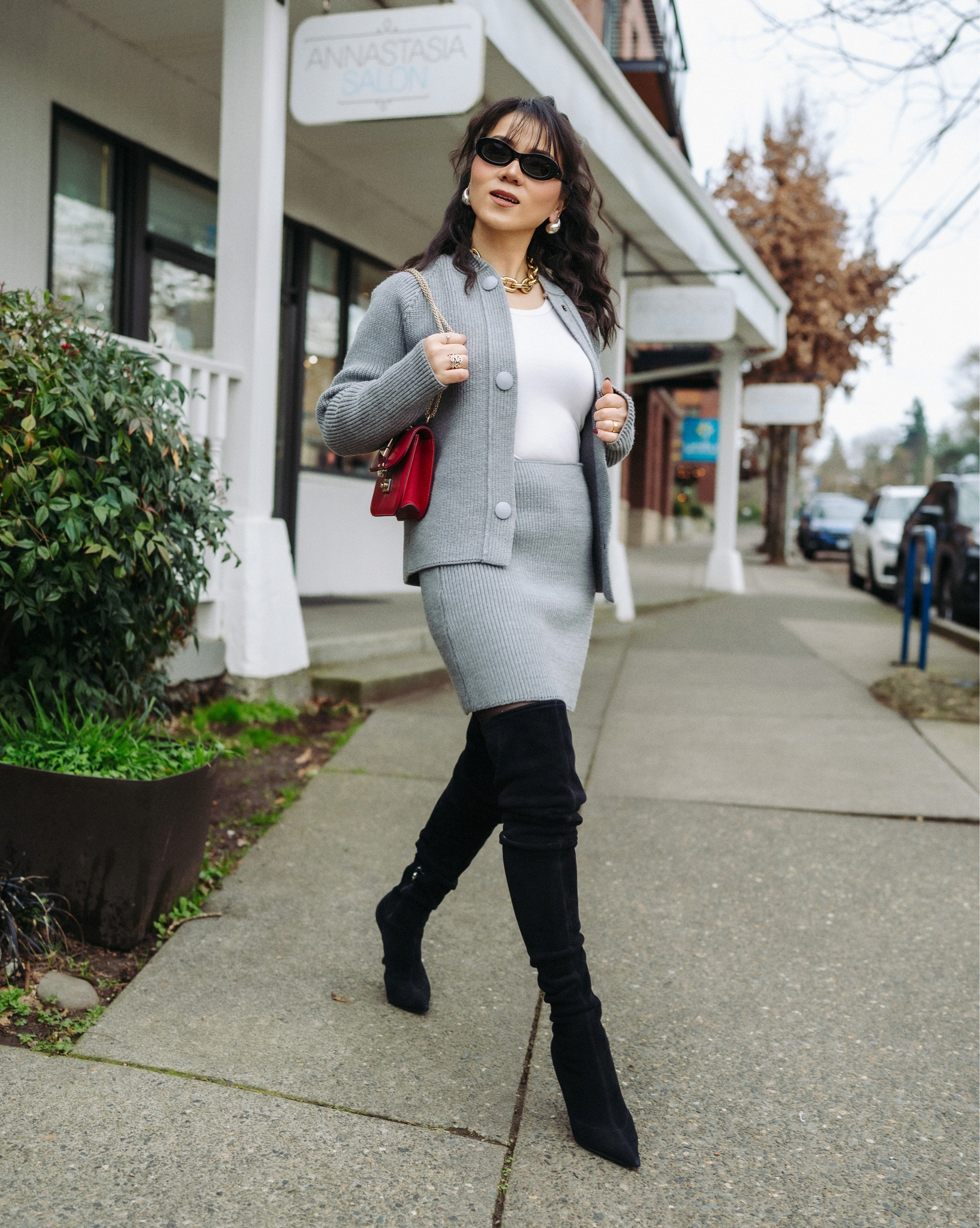 Always love a good sweater set. This one is by LV. 

#

#LTKootd #LTKSaleAlert #LTKmomlife