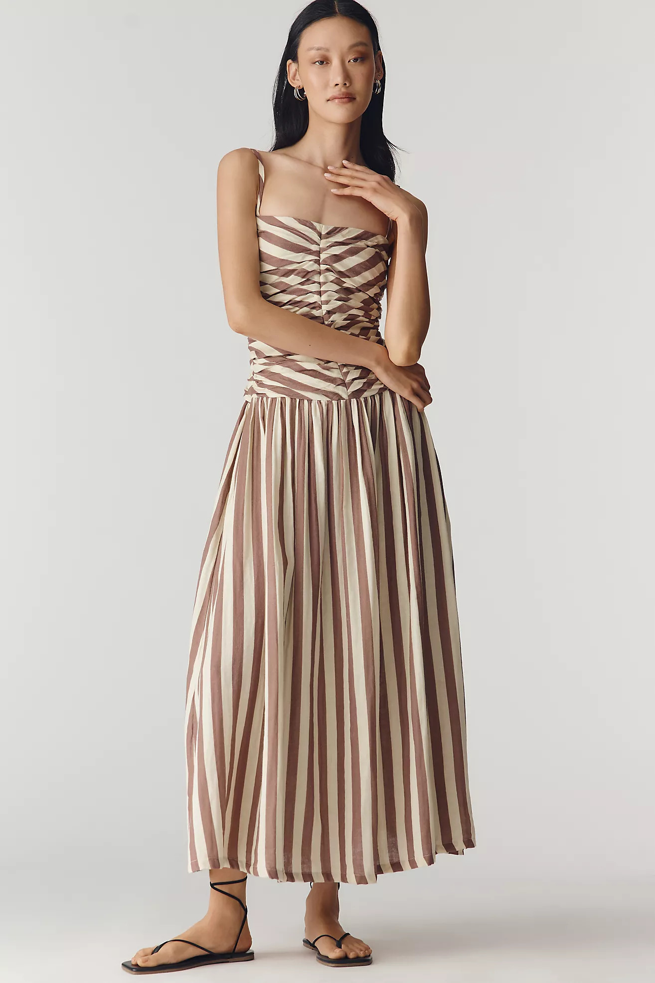 Tach Clothing Nina 100% Cotton Midi Dress | Anthropologie (US)
