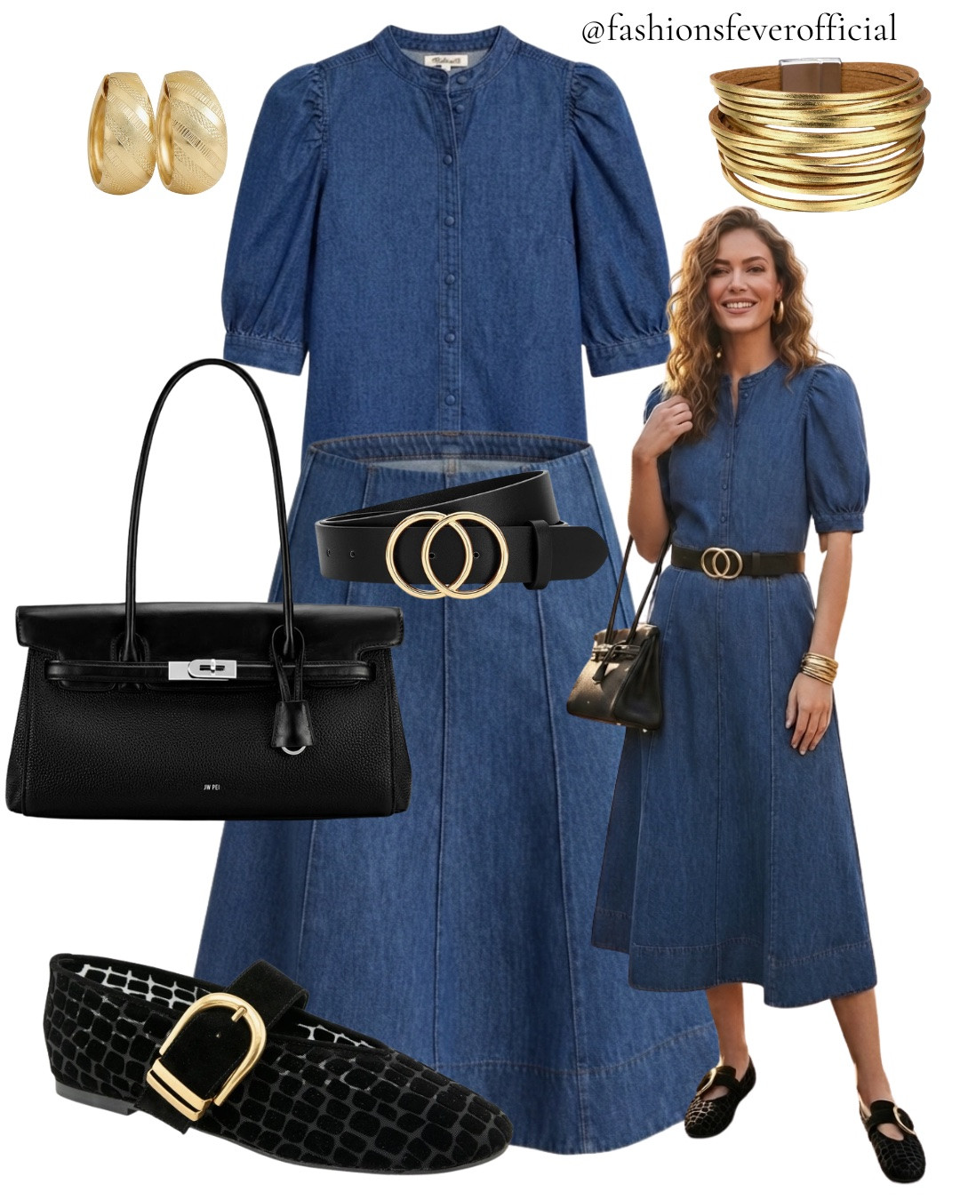 Summer Outfits! Nordstrom Anniversary Sale!
One denim top, an A-line midi skirt, a double-ring belt, the whole formula, broken down.

This look proves a matching set isn't the only way to nail "put together." The cropped denim top and midi skirt create the same silhouette as a dress, with double the styling flexibility for fall transitions ahead.

The double-ring belt cinches the waist and adds the gold hardware that ties the whole look together, gold hoops, a stacked cuff, and a structured black bag finish it off. Croc-print loafers keep it grounded and season-flexible.

Save this for the next "easy but elevated" outfit day.

#summeroutfit #denimtop #midiskirt #casualstyle #ootdinspo #americanstyle #summerfashion2026 #elevatedcasual #quietluxury #styleinspo #denimstyle #beltedlook #falltransition #outfitideas #stylenotstatus #everydaystyle #usafashion #closetstaples #effortlesschic #tonalstyling #LTKSummer #nordstromanniversarysale

#LTKSeasonal #LTKootd