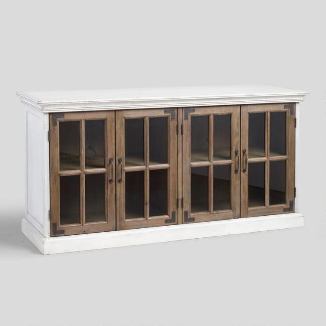 Two Tone Camilla Farmhouse Storage Cabinet | World Market