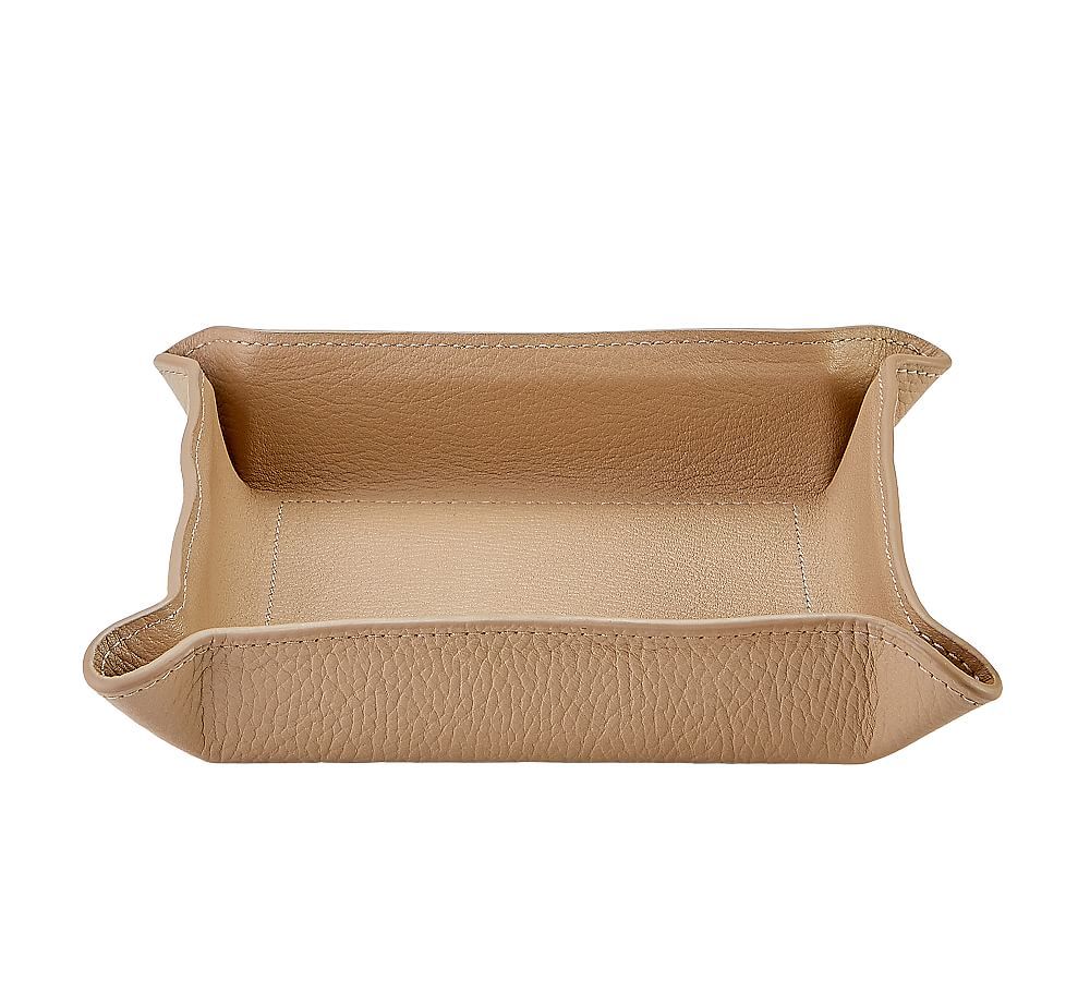 Quinn Leather Catchall Tray, Foil Debossed | Pottery Barn (US)