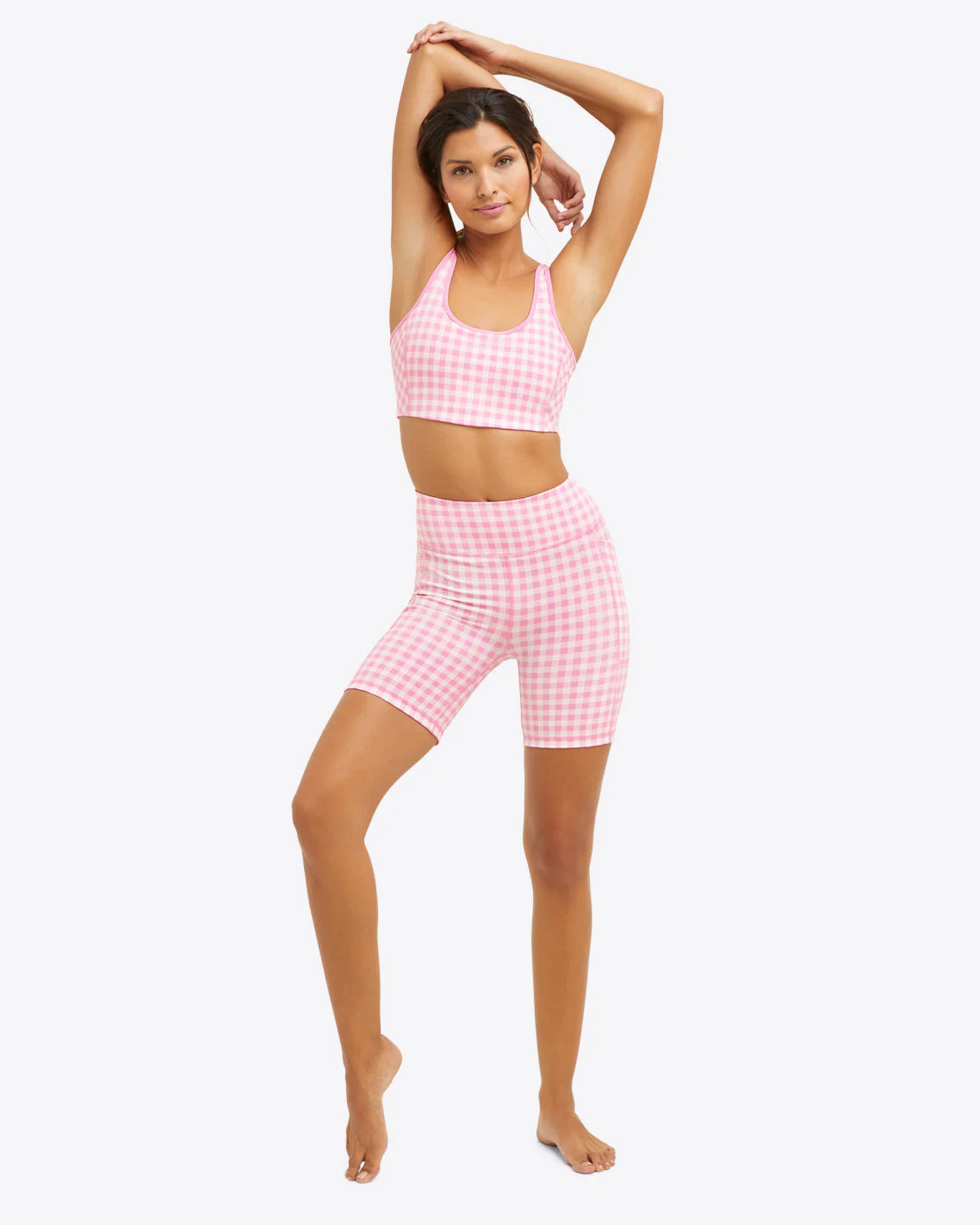 Bike Shorts in Pink Gingham | Draper James (US)