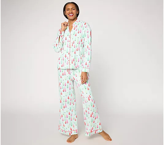 Make Your Selection: MUK LUKS Dream Cloud Notch Collar Winter Pajama Set | QVC