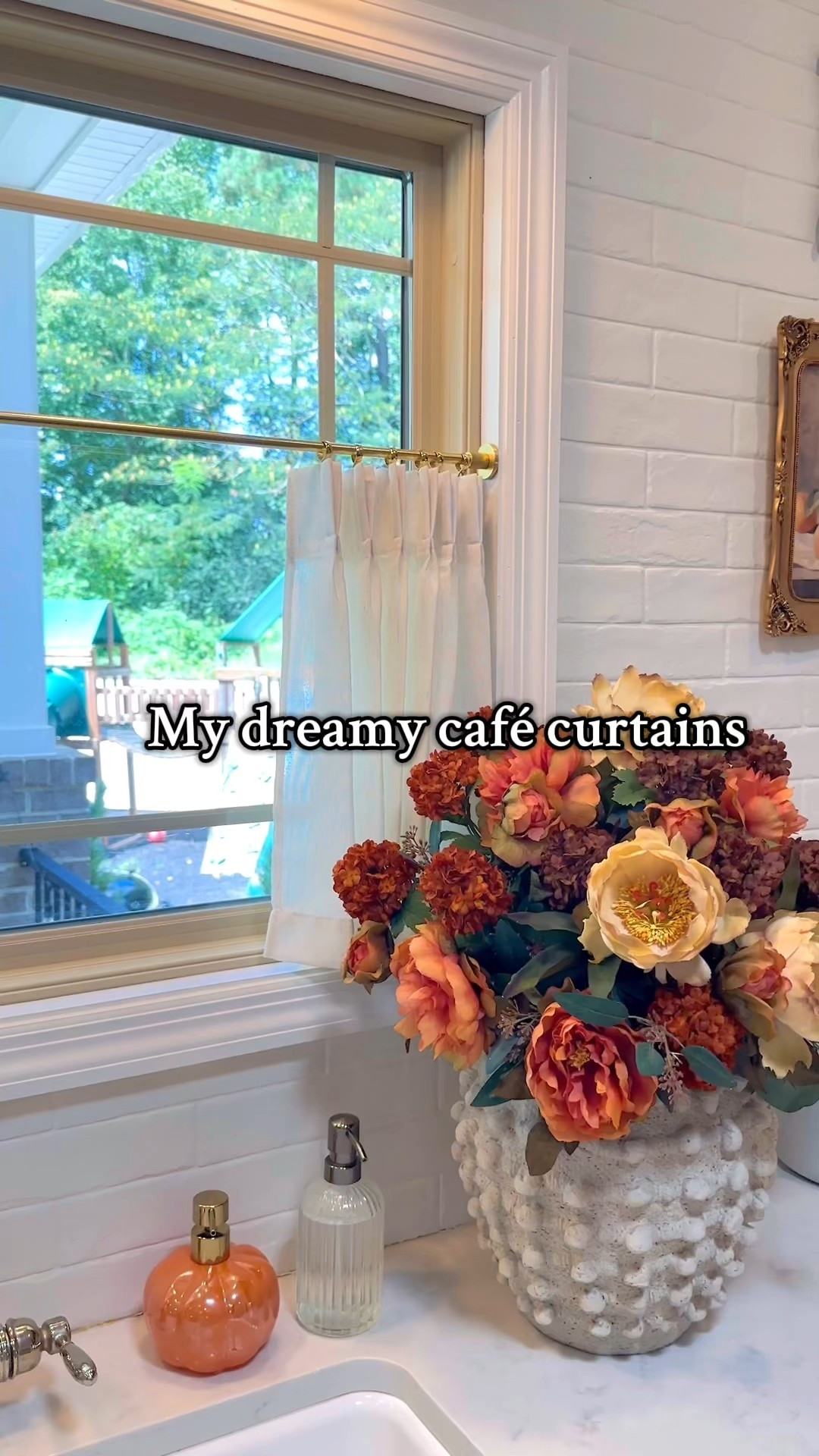 The dreamiest cafe curtains 

Cafe curtain rod // linen curtains // pinch clips // pinch pleat curtains // Nancy myers 

#LTKFallSale #LTKFindsUnder50 #LTKHome