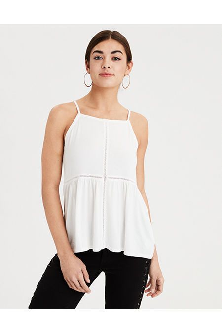 AE Soft & Sexy Lace Trim Top | American Eagle Outfitters (US & CA)