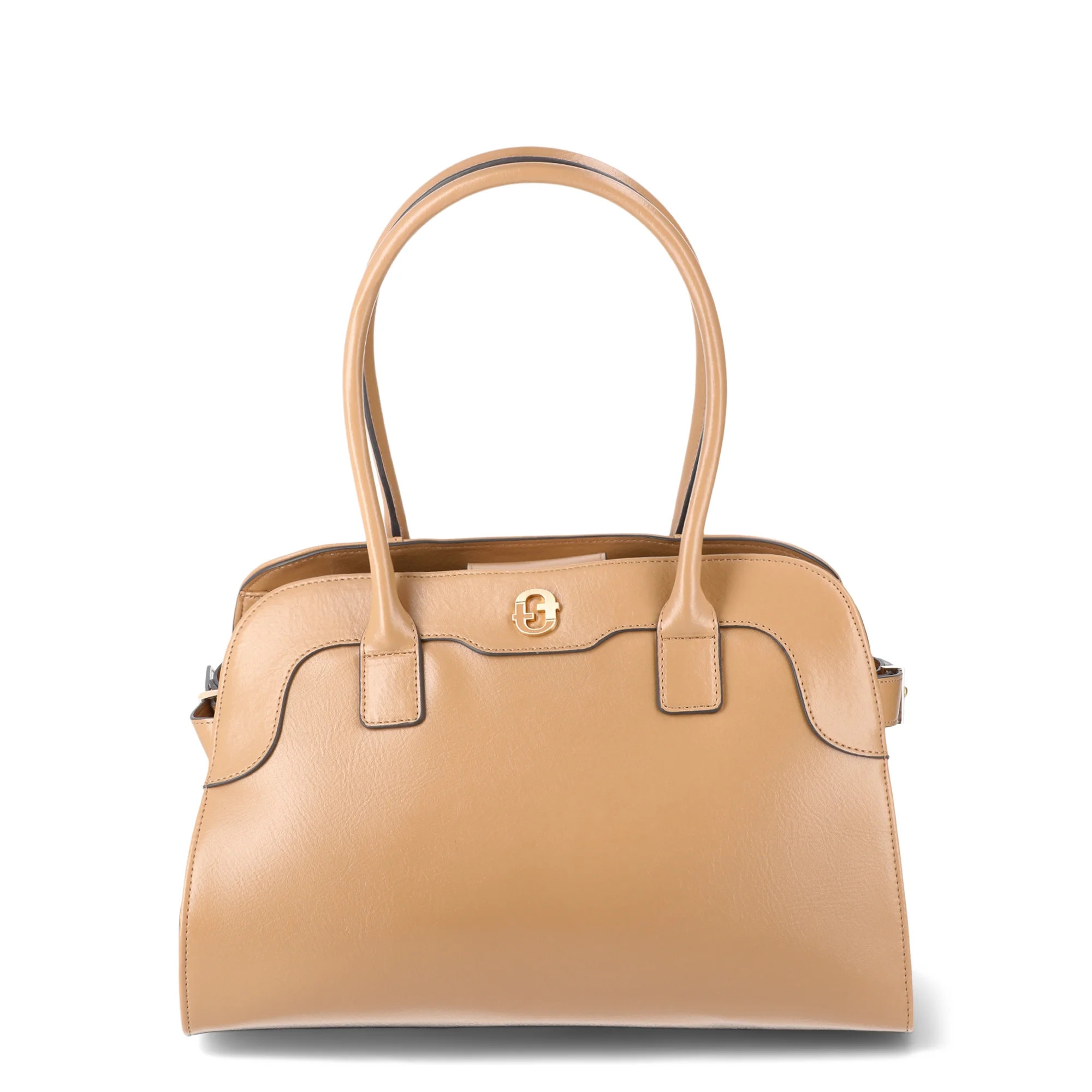 Time & Tru Maxwell Satchel, Mocha Splash | Walmart (US)