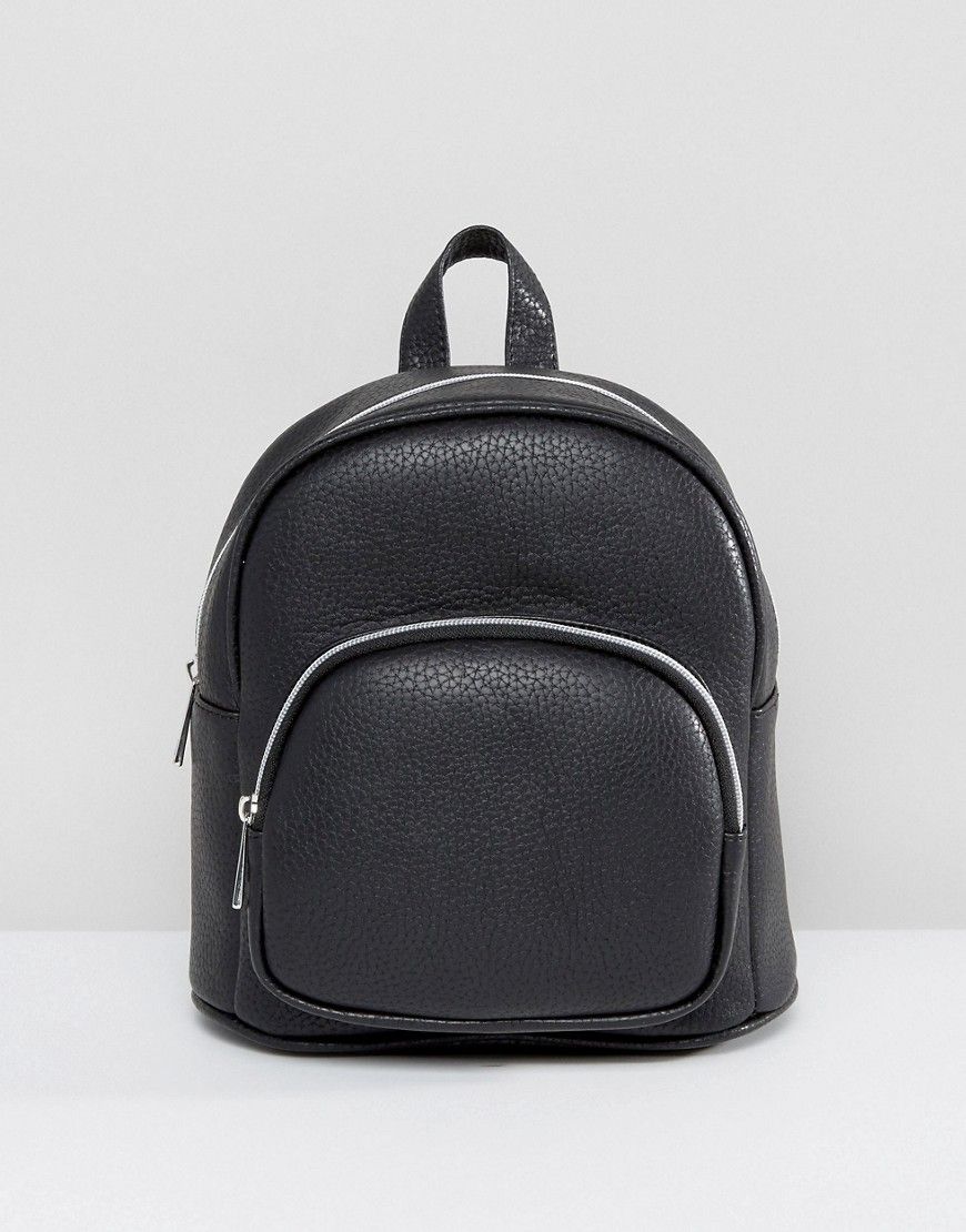 ASOS Mini Backpack With Front Pocket - Black | ASOS US