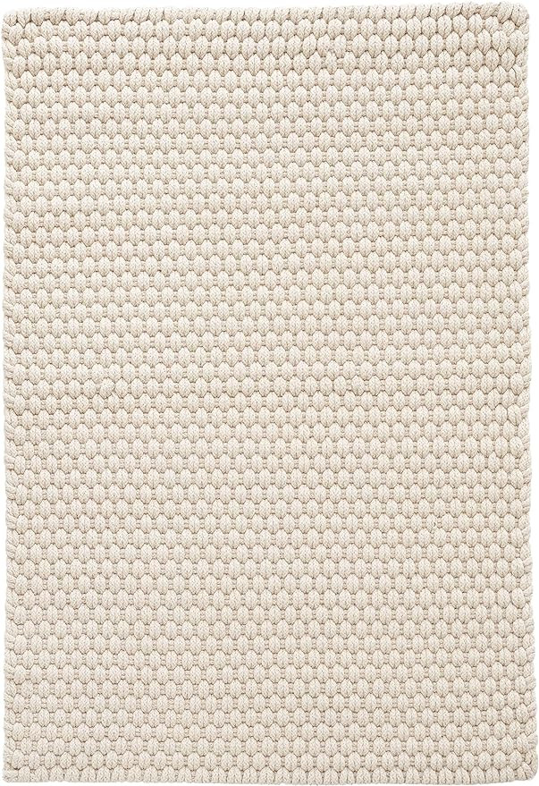 Dash and Albert Rope Ivory Handwoven Indoor/Outdoor Rug, 2 X 3 Feet, Ivory Solid Pattern | Amazon (US)