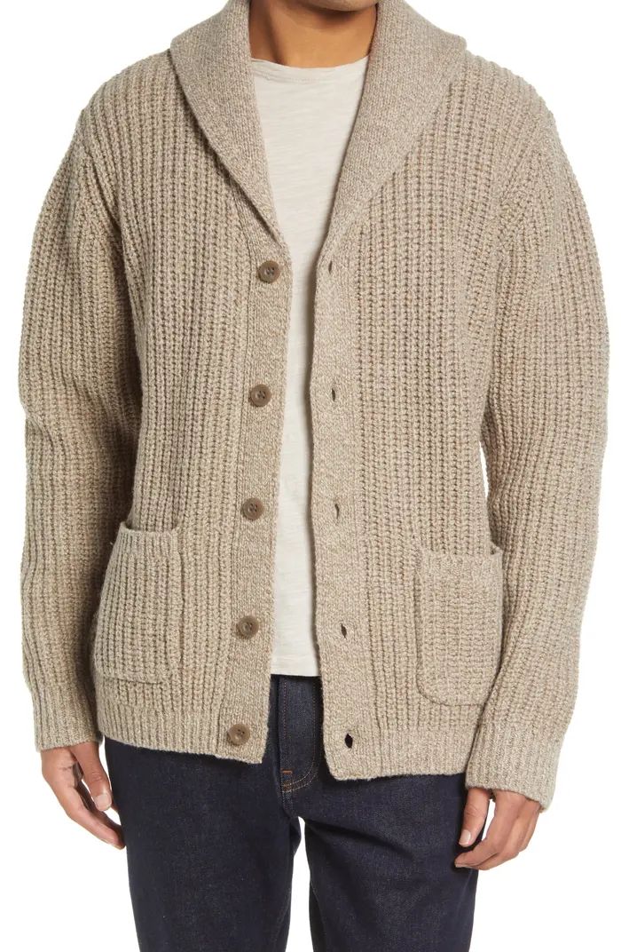 Men's Classic Ragg Wool Shawl Collar Cardigan | Nordstrom