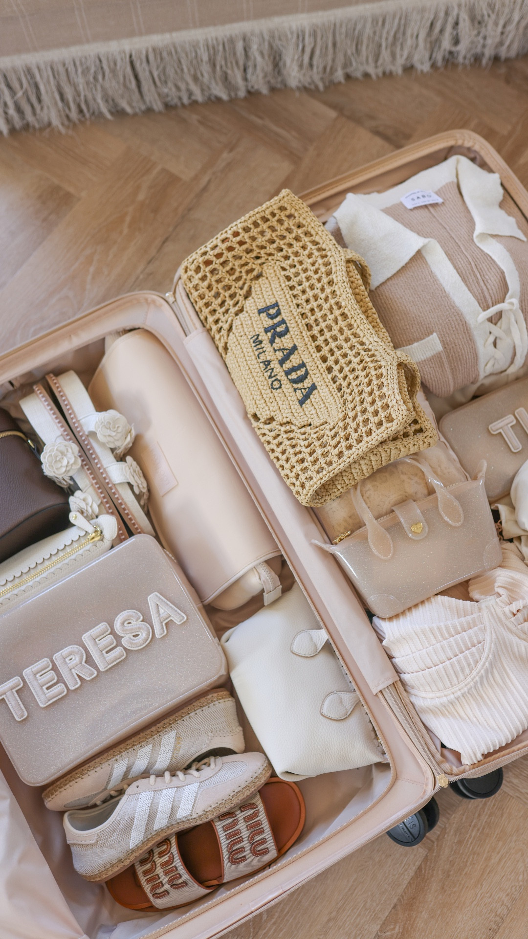 Pack with me for a trip 

Packing ideas, packing tips, luggage, beis luggage, Stoney clover lane, Stoney clover jelly, Prada beach bag, travel pouches, Amazon finds 

#LTKWatchNow #LTKFindsUnder100 #LTKTravel