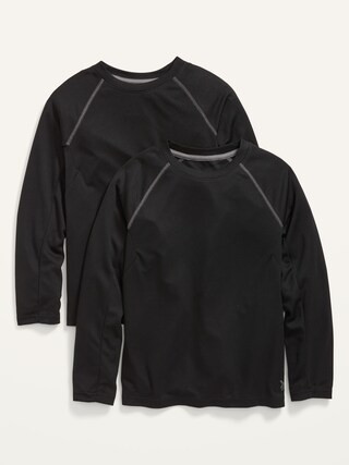 Go-Dry Cool Mesh Long-Sleeve T-Shirt 2-Pack for Boys | Old Navy (CA)