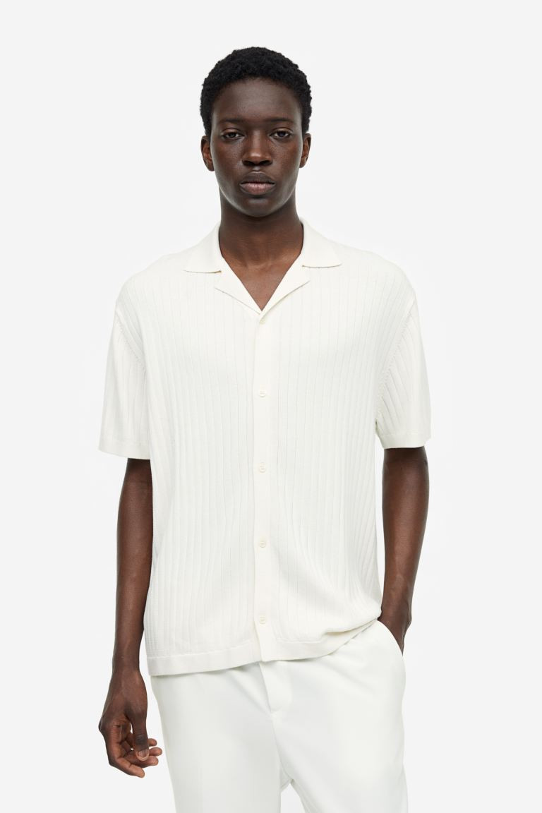 Regular Fit Rib-knit Polo Shirt | H&M (US + CA)