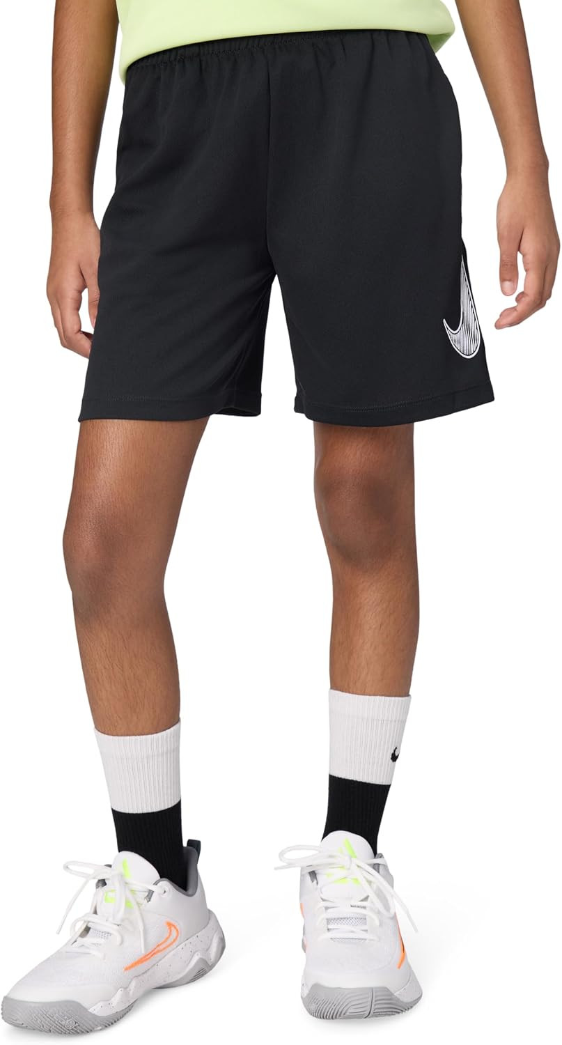 Nike Unisex Big Kids' Multi Dri-FIT Training Shorts (Large Swoosh Logo) - Boys and Girls | Amazon (US)
