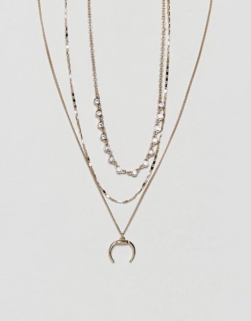 Liars & Lovers Layering Horn Necklaces | ASOS US