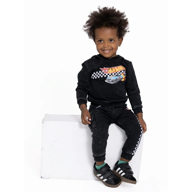 Hot Wheels Toddler Boy Hoodie and Joggers Set, Sizes 12M-5T - Walmart.com | Walmart (US)