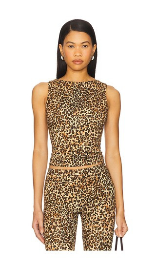Lainey Top in Leopard | Revolve Clothing (Global)