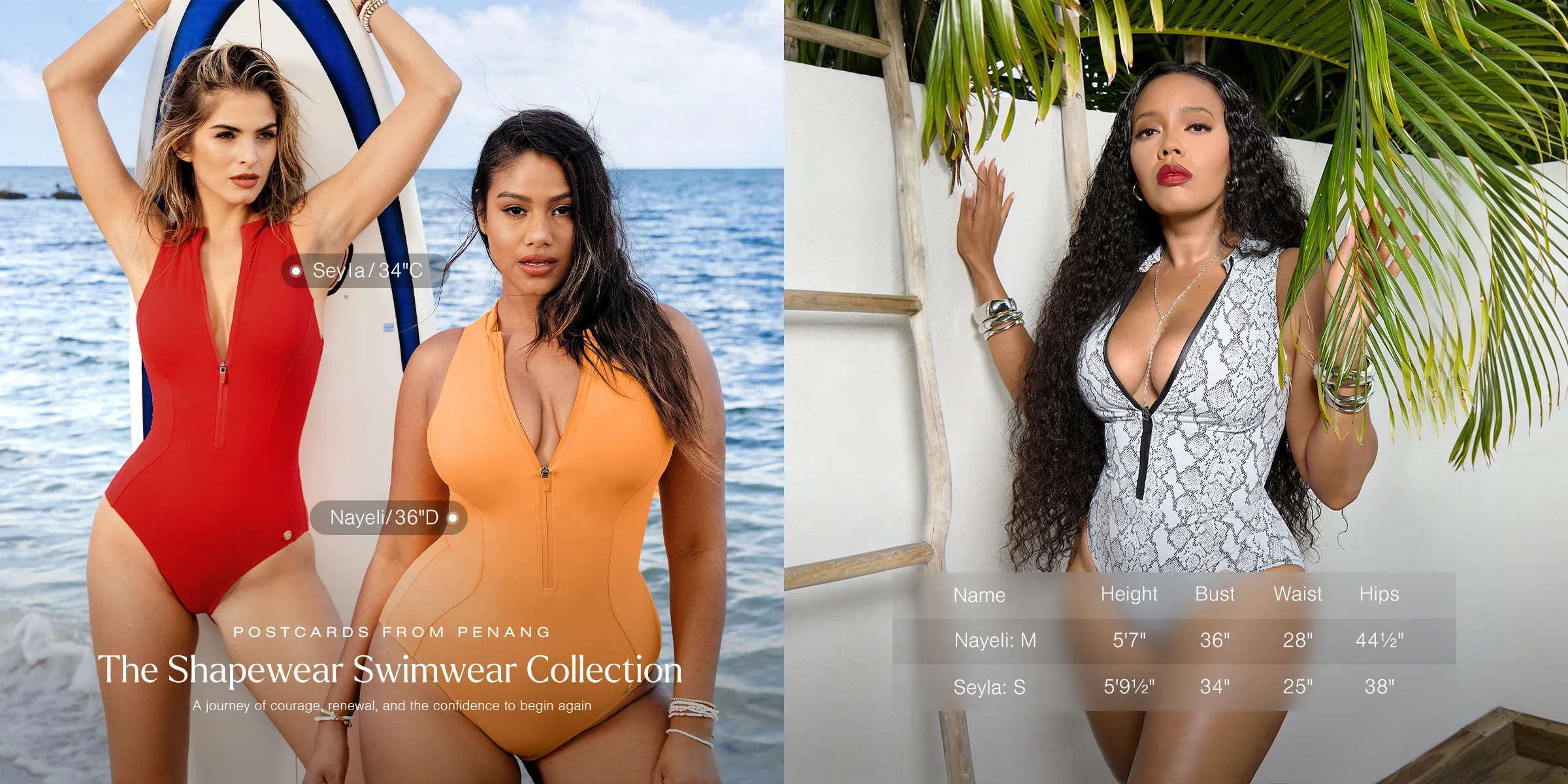 Zip-Front Waist Shaping Swimsuit | Popilush