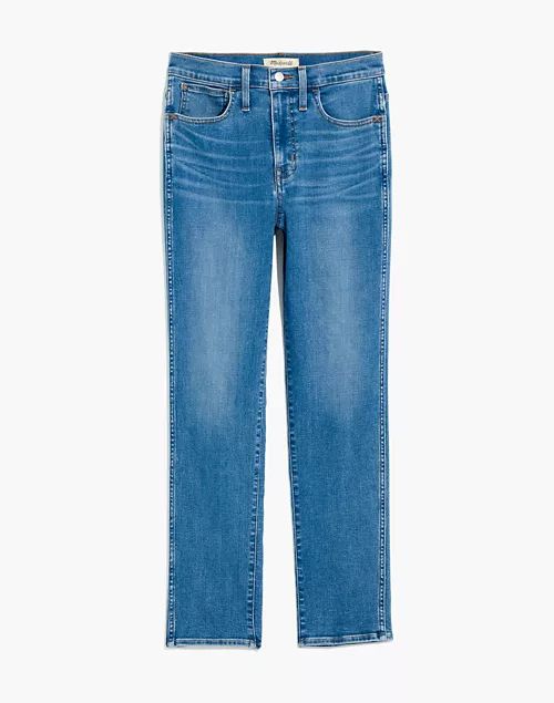 High-Rise Slim Straight Jeans in Arverne Wash | Madewell
