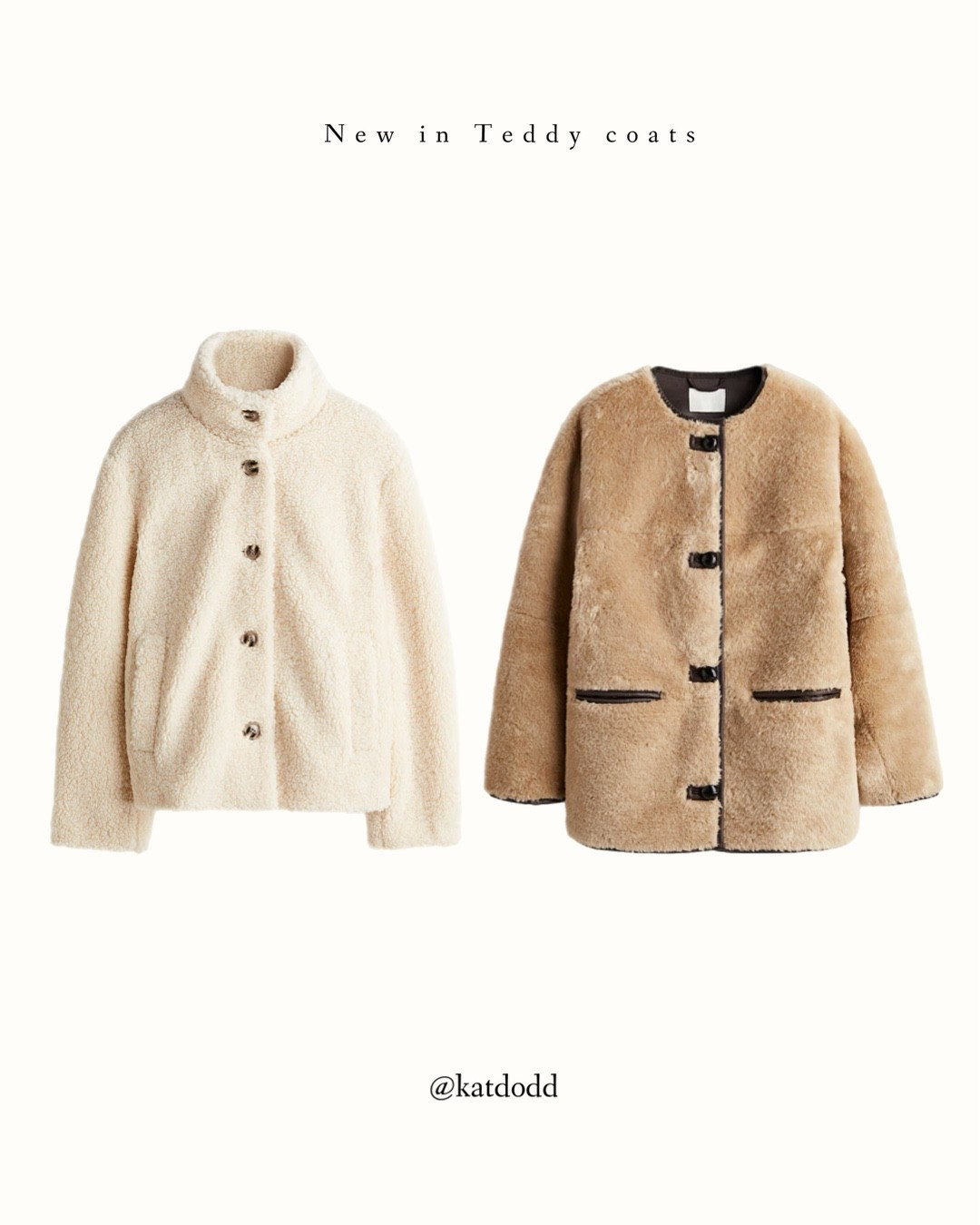 Teddy & fluffy coats 😍🤍


New in H&M autumn winter outfit styling Teddy coat Teddy jacket outdoor dog walking fluffy coat fluffy jackett

#LTKwinter #LTKautumn #LTKuk