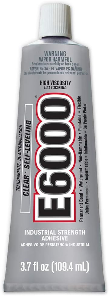 Amazon.com: E6000 High Viscosity Adhesive, 3.7 Fluid Ounces, 1 Pack, Clear, 3 Fl OZ : Industrial ... | Amazon (US)