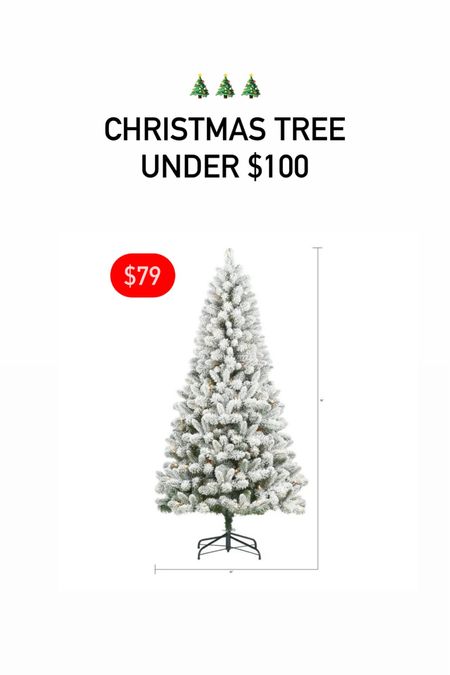 Christmas tree for $79 at Walmart! Beautiful color, pre-flocked & 6.5ft!! 

#LTKHoliday #LTKCyberWeek #LTKSeasonal