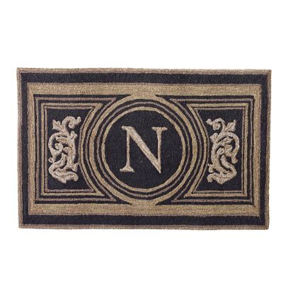 Our classically inspired Wingate Monogrammed Door Mat knows how to make an entrance, and keep you... | Frontgate