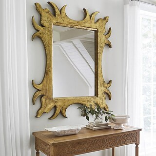 BW Norfolk Wall Mirror with Hand Carved Mango Wood & Antique Gold Finish | Ballard Designs, Inc.