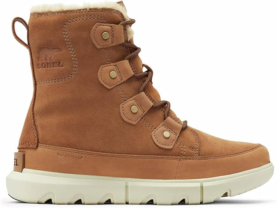 Sorel Women's Explorer II Joan Faux Fur Boot — Waterproof Suede Boots | Amazon (US)