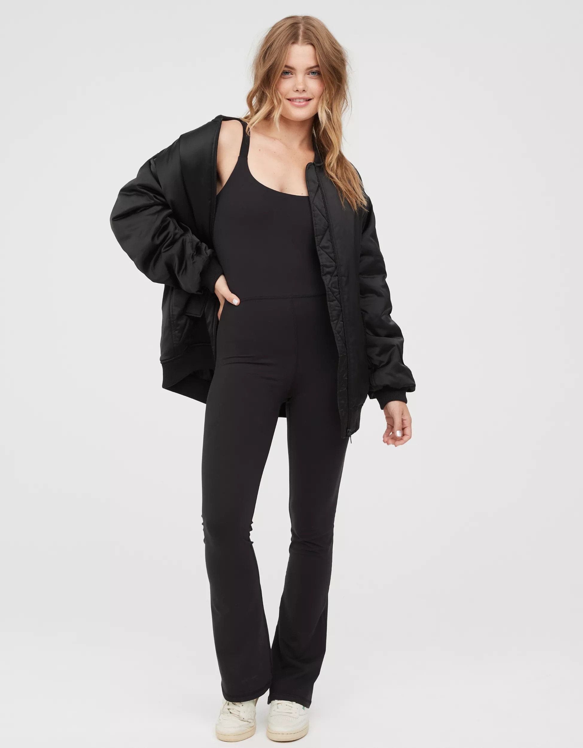 OFFLINE By Aerie The Hugger Bootcut Jumpsuit | Aerie