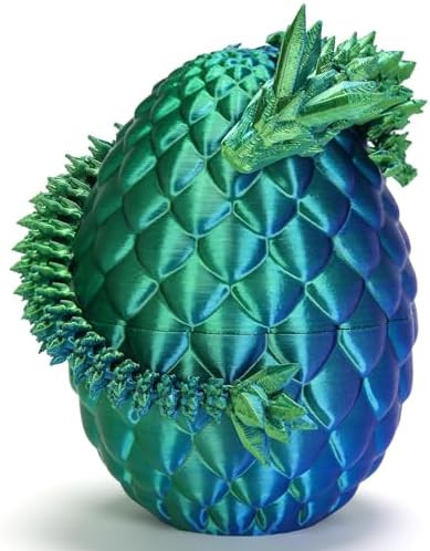 3D Printed Dragon Eggs with Dragon Inside, Articulated Crystal Dragon Toys for Kids, Easter Stuff... | Amazon (US)