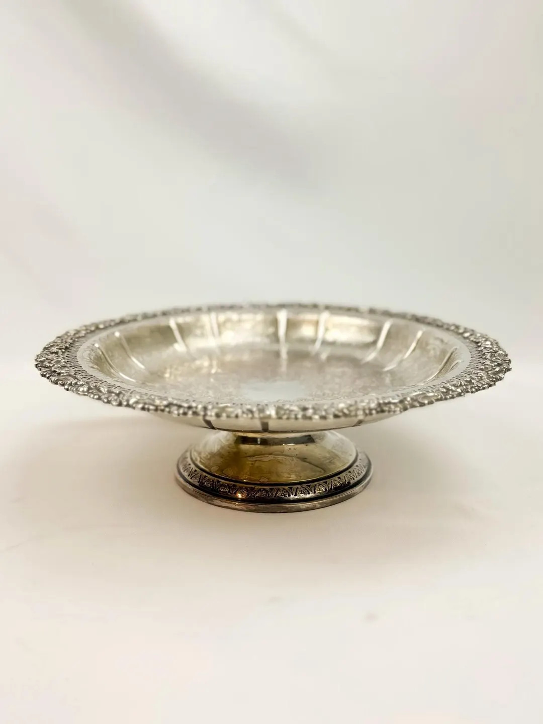 Vintage Silver Plated Footed Dish by Barker Ellis Menorah Stamped - Etsy | Etsy (US)