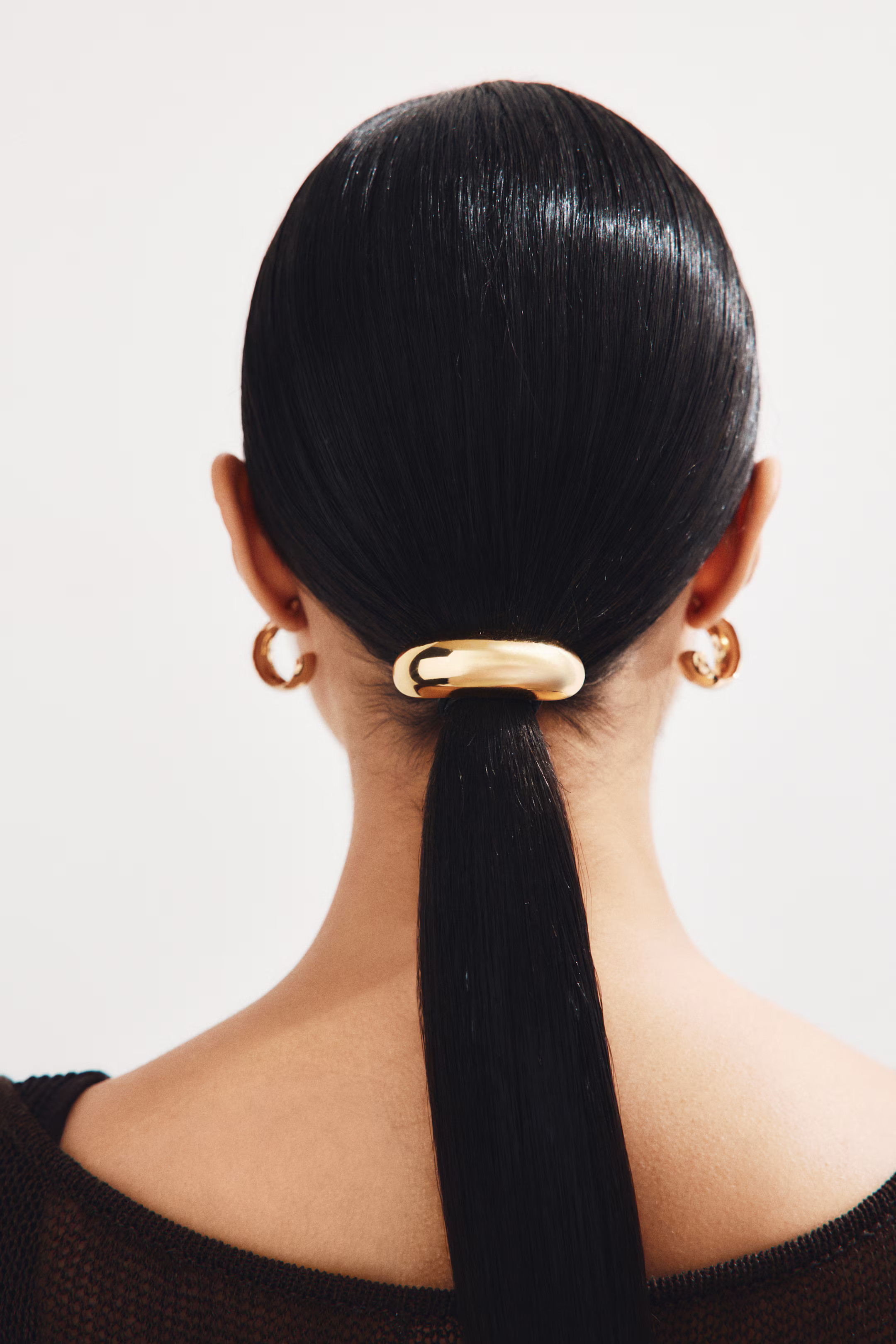 Hair Elastic with Shiny Detail - Gold-colored - Ladies | H&M US | H&M (US + CA)