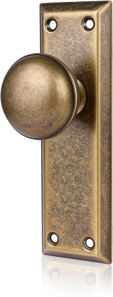 2 Pack Single Sided Vintage Dummy Door Knobs Interior, Antique Bronze | Amazon (US)