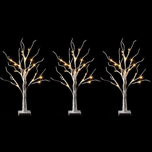 Amazon.com: White Birch Tree Decoration with LED Lights for Christmas and Holiday Decoration, Fes... | Amazon (US)