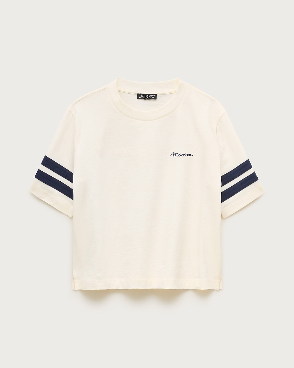 Boyfriend jersey relaxed cropped "Mama" graphic T-shirt | J. Crew US
