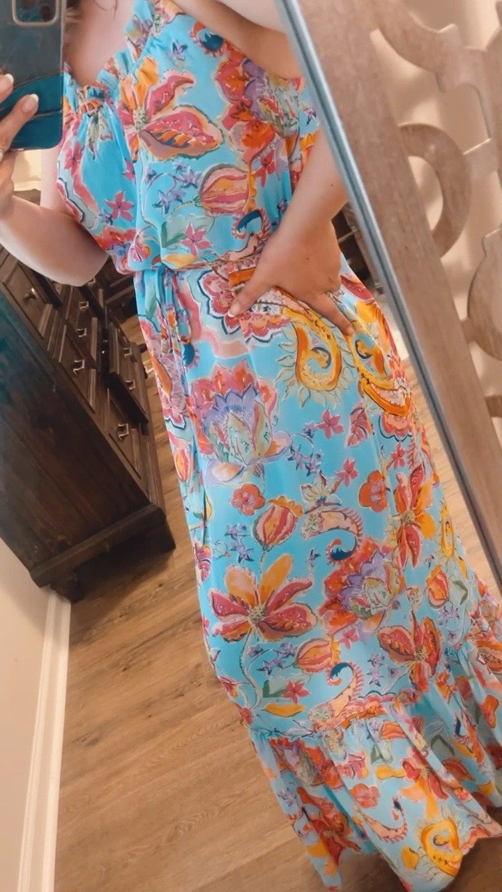 Nicole miller clearance floral maxi dress