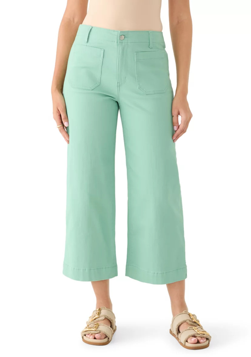 Women's Mayan Jade Wide Leg Cropped Jeans | Belk