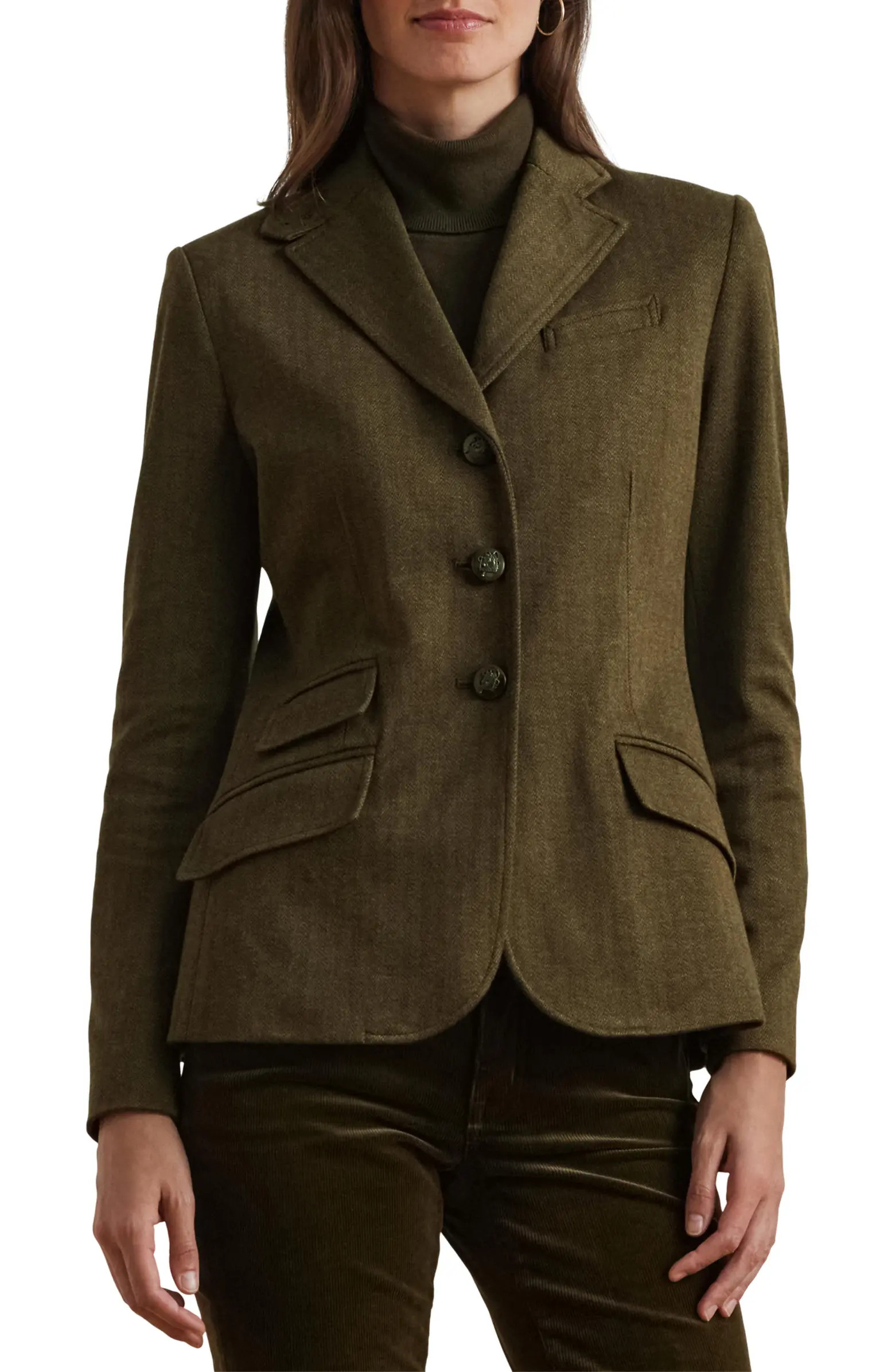 Lauren Ralph Lauren Herringbone Jacquard Blazer | Nordstromrack | Nordstrom Rack