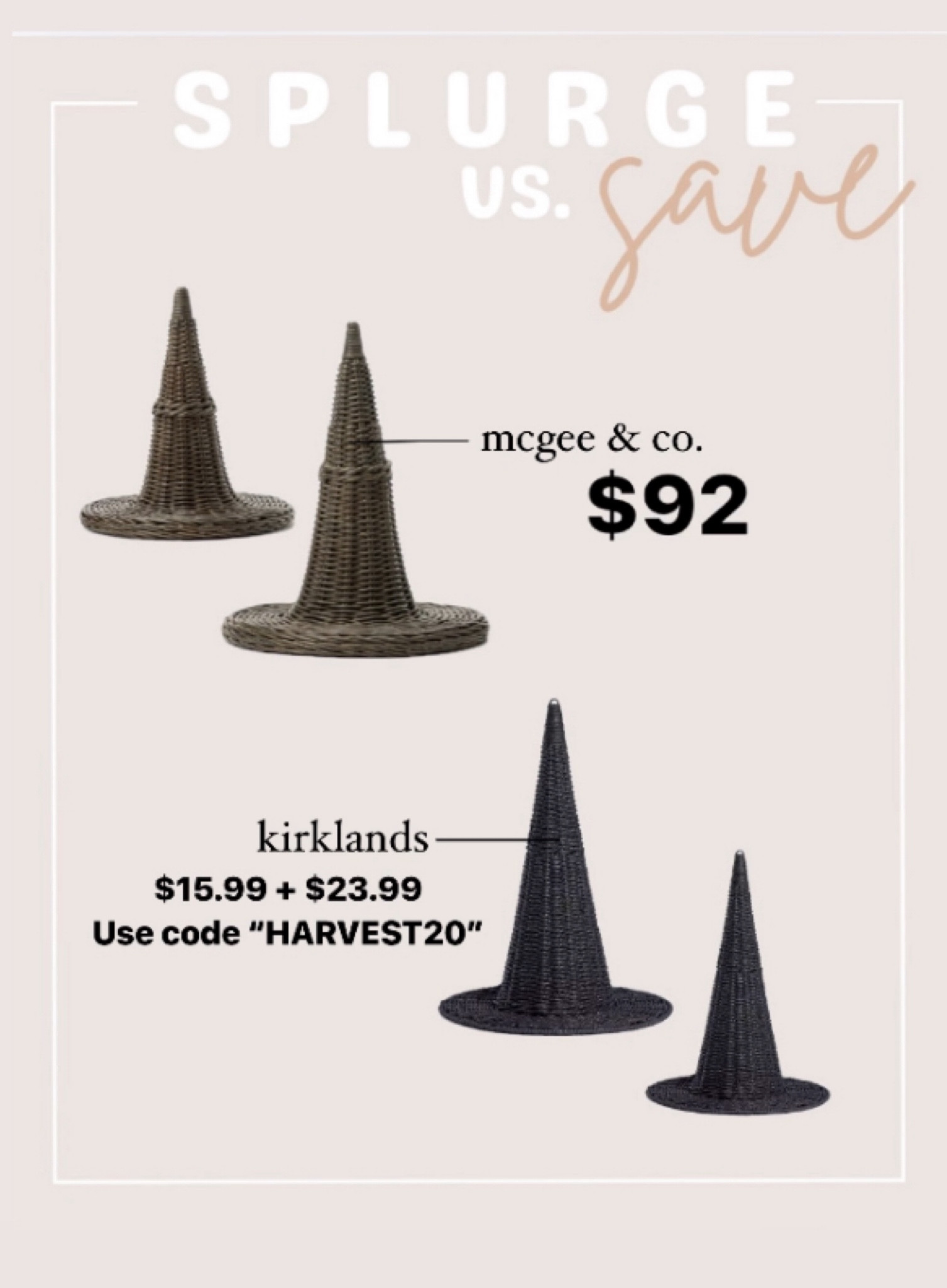 WITCHES ARE BREWING!! McGee & co vs. kirklands 

#LTKHome #LTKSeasonal #LTKSaleAlert