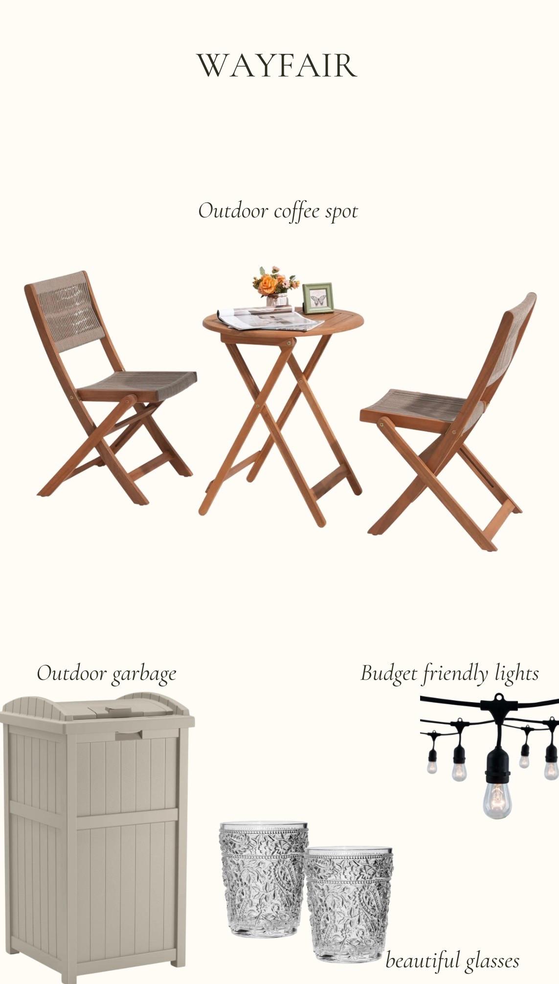 We updated out patio with this amazing bistro set for the Big Outdoor Sale and it’s exactly what we were looking for! 
#ad #Wayfair Canada # WayfairCAHome #WayfairCAPartner ©wayfaircanada
