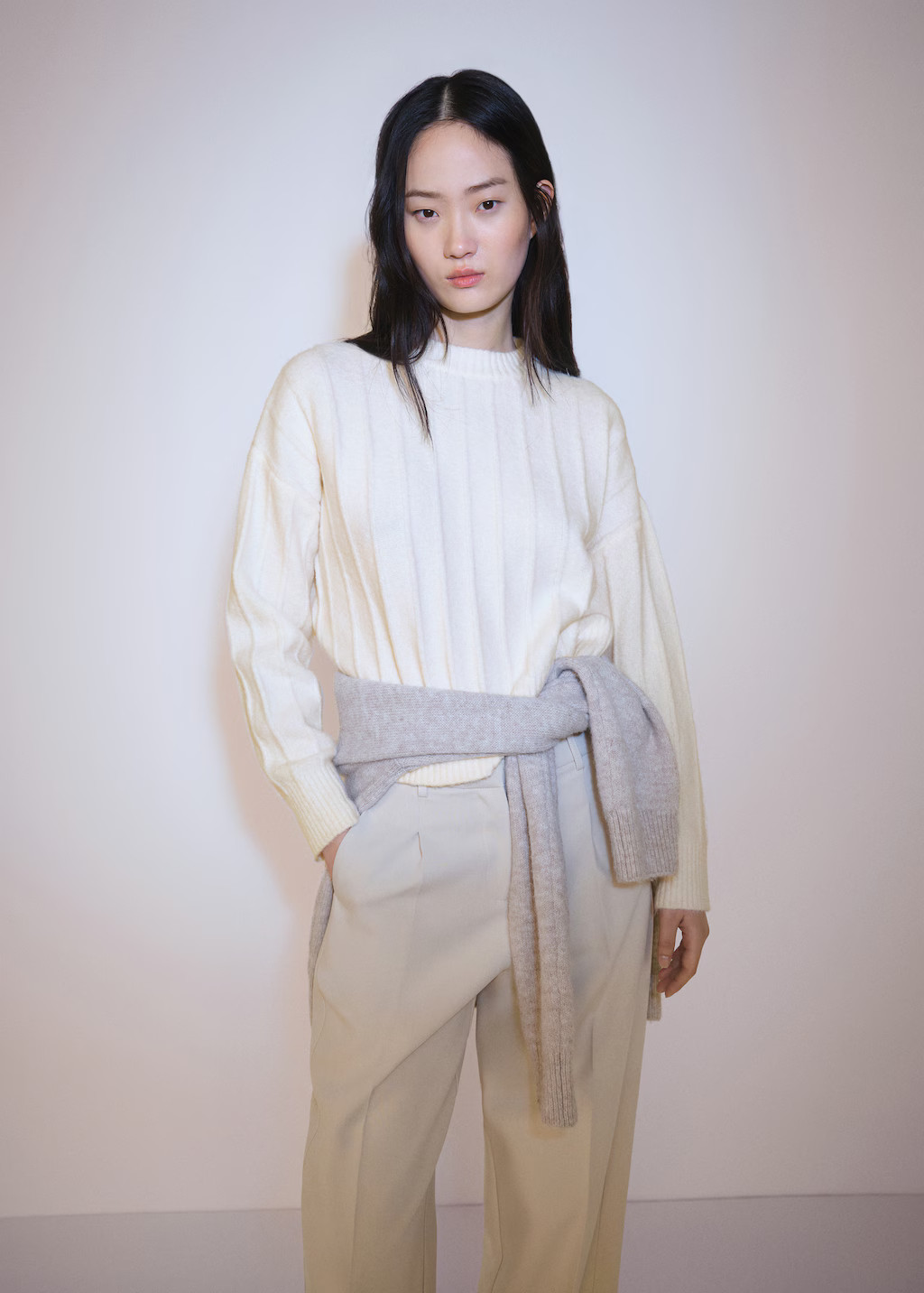 Perkins neck knitted sweater | MANGO (UK)