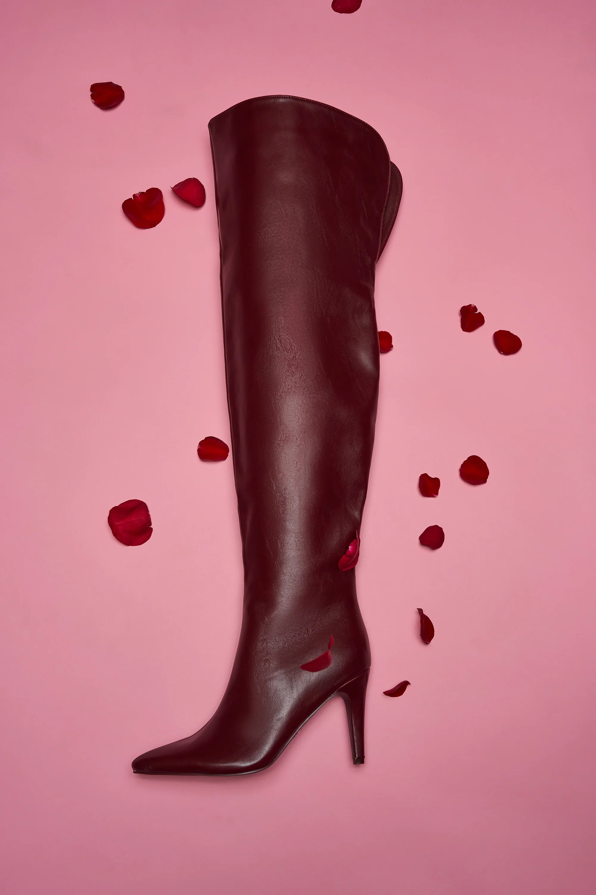 AZALEA WANG BEAUCOUP BURGUNDY OVER THE KNEE BOOT | AKIRA