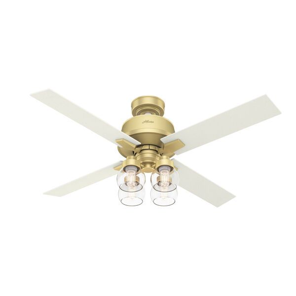 Viven Modern Brass 52-Inch LED Ceiling Fan | Bellacor